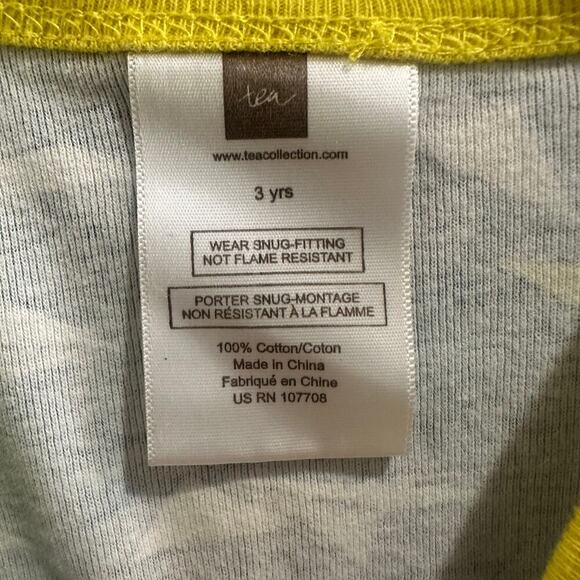 Tea Collection Paper Airplane PJs, GUC (Fading), Sz 3 (3A) - Picture 6 of 7